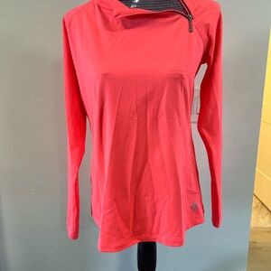 Bright orange active wear long sleeved top, size L.